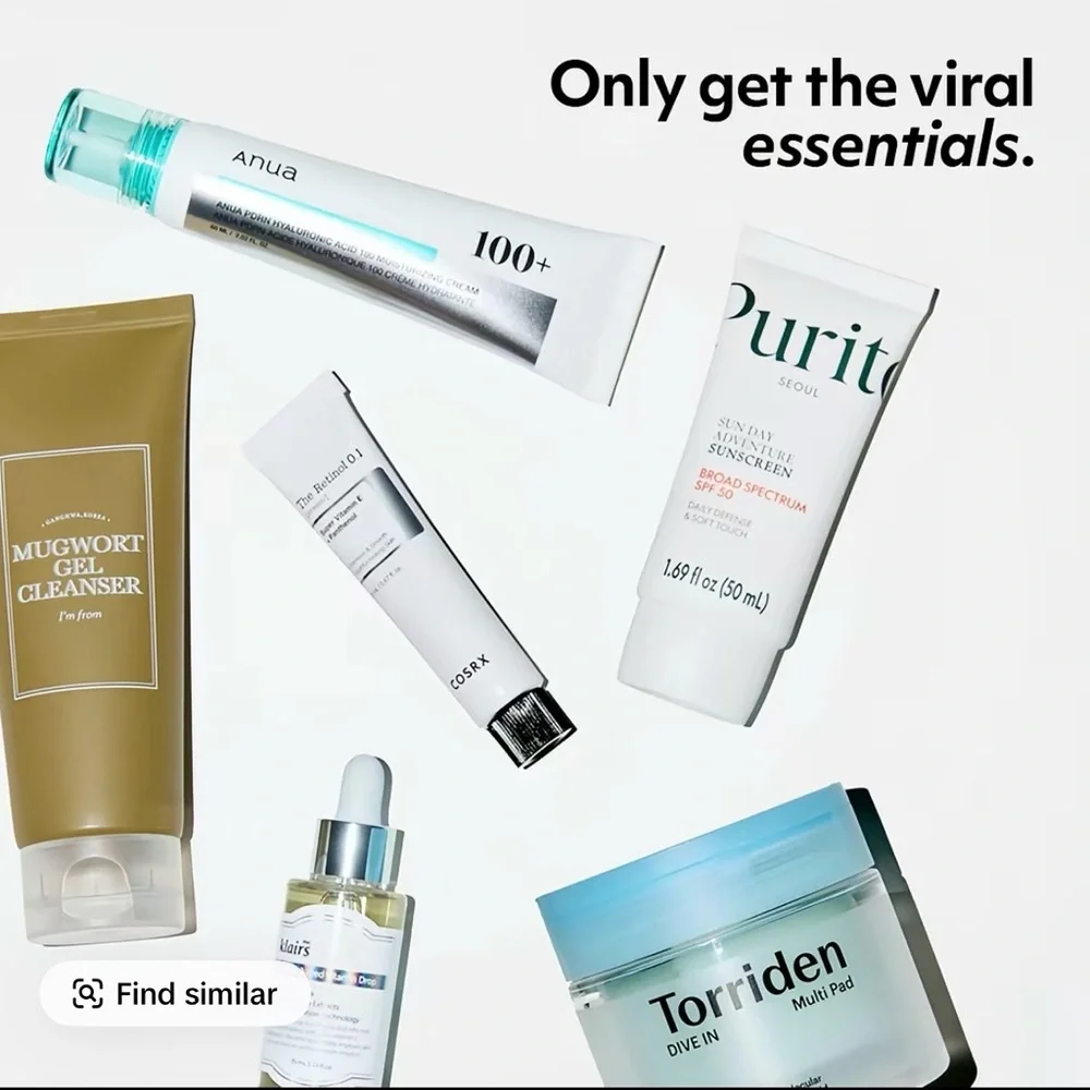 Skincare Cleanser & Exfoliant Set with White and Gold Packaging - Picture 3 of 4